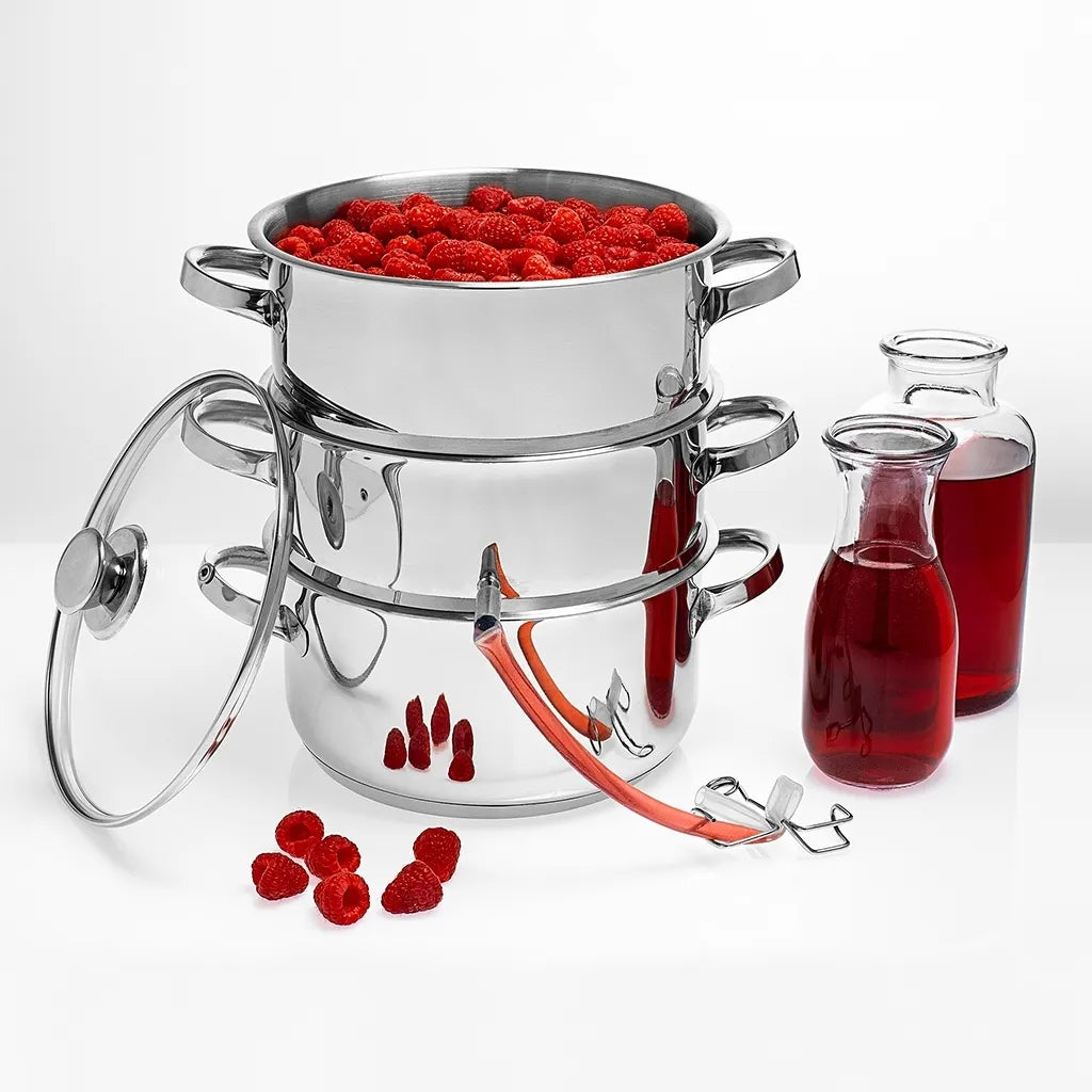 Nerūdijančio plieno sulčių garintuvas su garinimo įdėklu 5 l