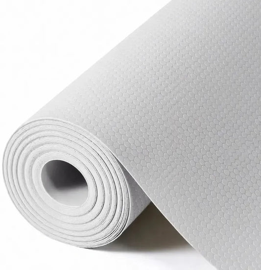 Neslystantis apsauginis kilimėlis stalčiams ir spintelėms, 50 x 300 cm, juodas, su tekstūra, apsaugo nuo slydimo ir įbrėžimų