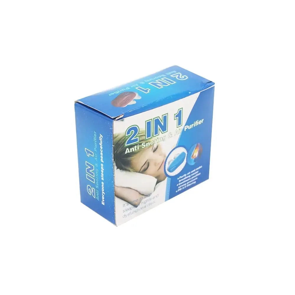 Nosies kištukas nuo knarkimo 2-in-1 su oro filtru, padeda sumažinti knarkimą ir pagerina kvėpavimą naktį.
