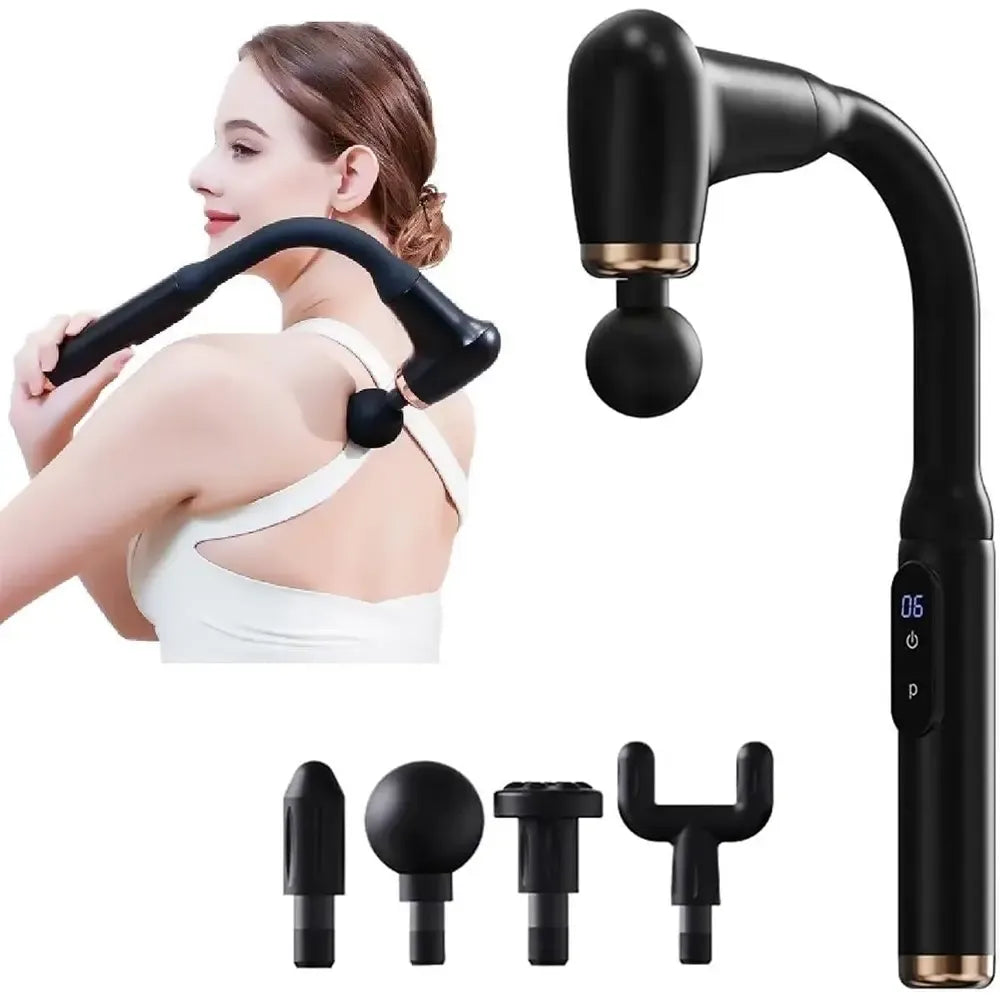 Elektrinis giluminis nugaros masažuoklis Deep Rolling Massager BX-830 su masažo voleliais ir rankenom nugaros ir kaklo atpalaidavimui