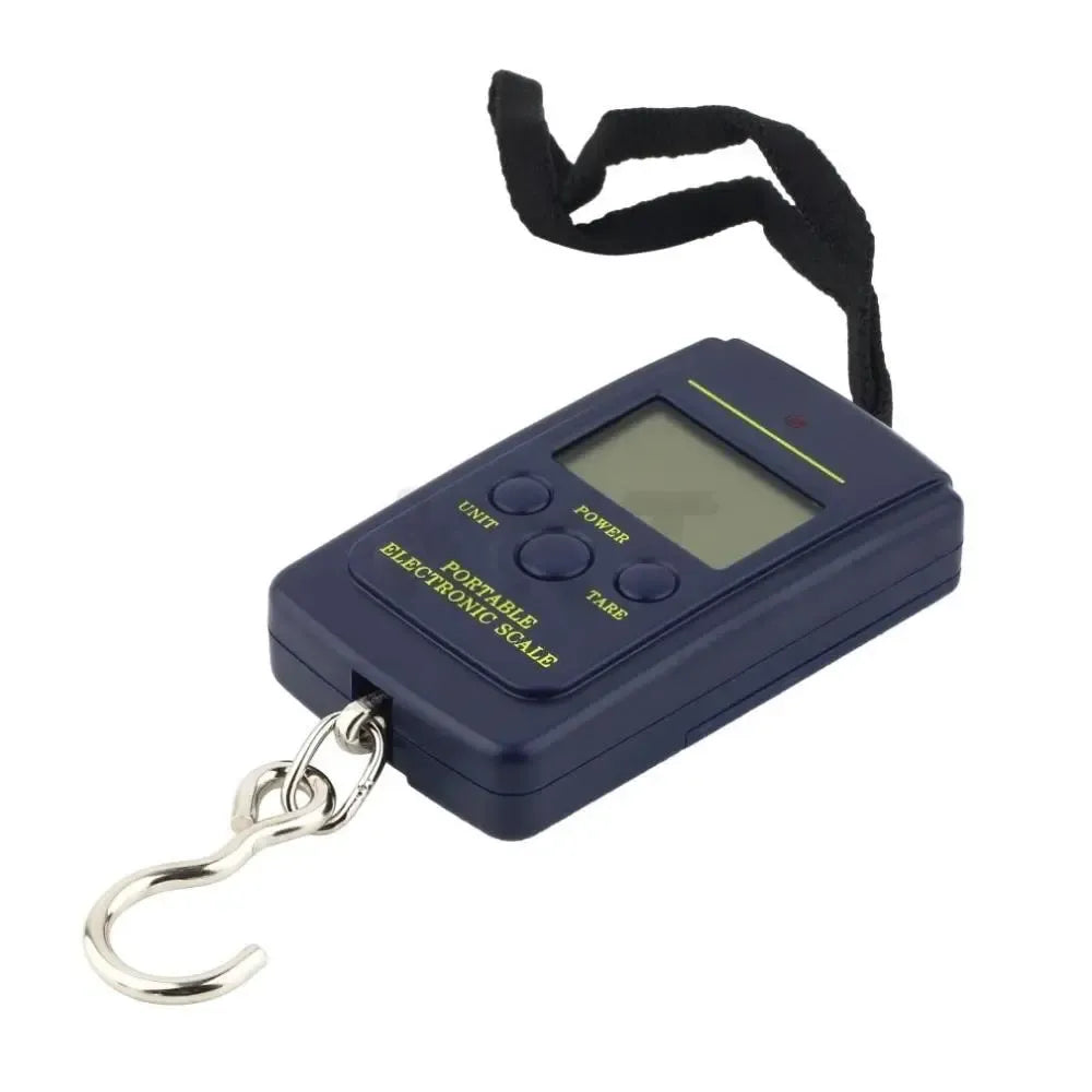 Pakabinamos elektroninės svarstyklės iki 40 kg, 10 g tikslumas, tinka svėrimo ir matavimo naudoti.