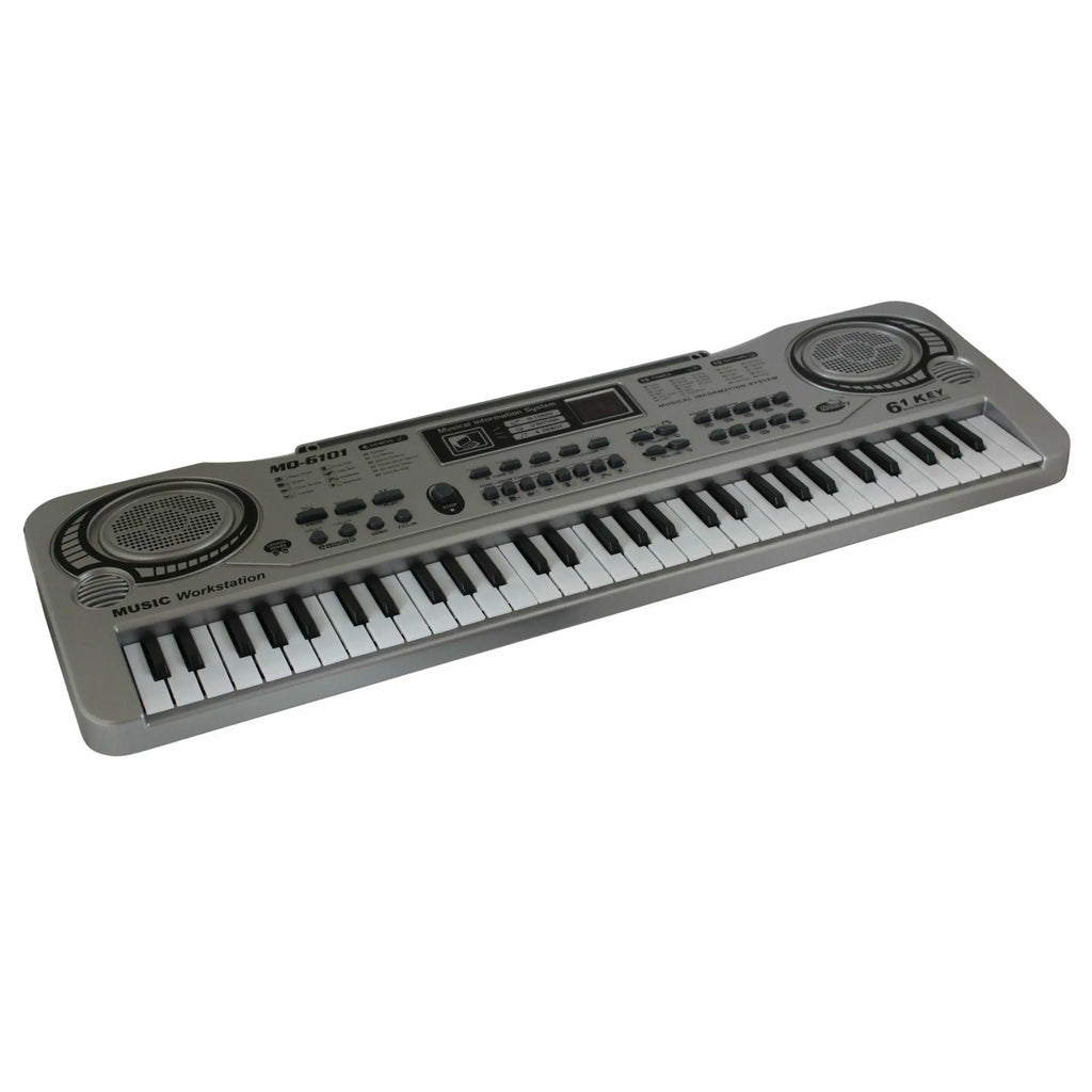 Žaislinis pianinas su mikrofonu vaikams, rožinis dizainas