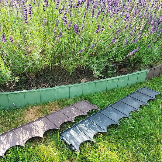Plastmasas zāliena apmale 5 gab. - zaļa