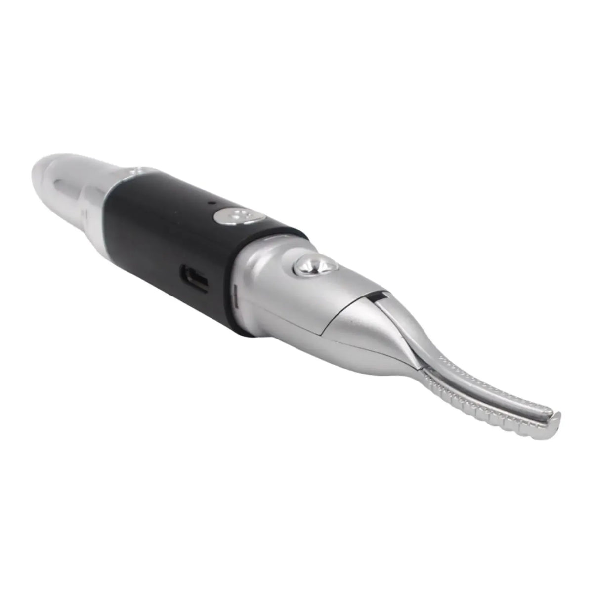 Elektrinis 2-in-1 antakių ir veido plaukelių trimeris, USB įkraunamas, kompaktiškas ir patogus naudoti.