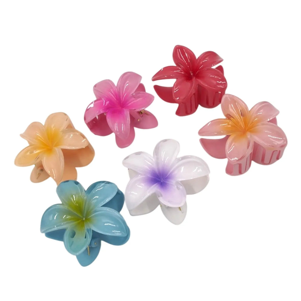 Plaukų segtukai – gėlytės 8 cm (6 vnt.)