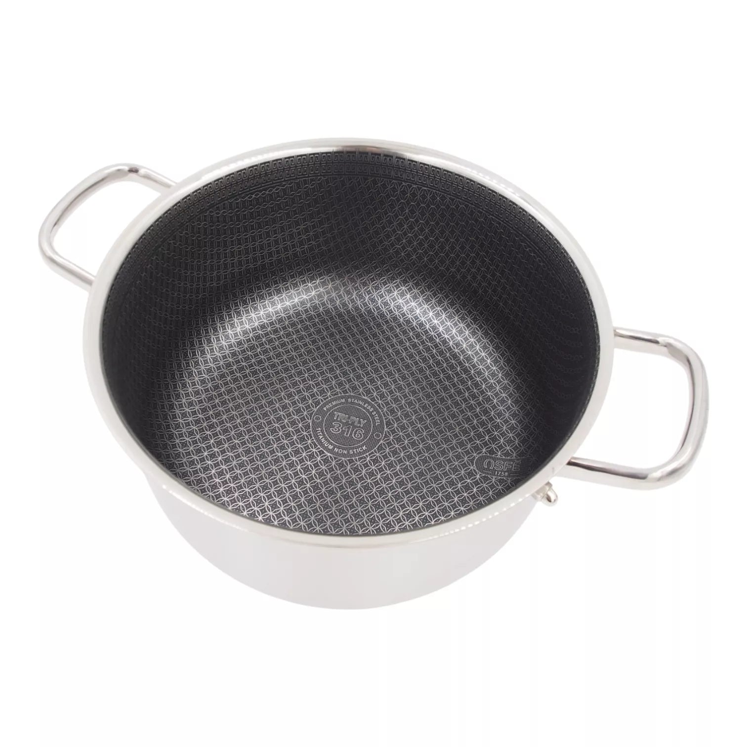 Puodas su dangčiu OSFÉ Tri-Ply, 28 cm, 8 l
