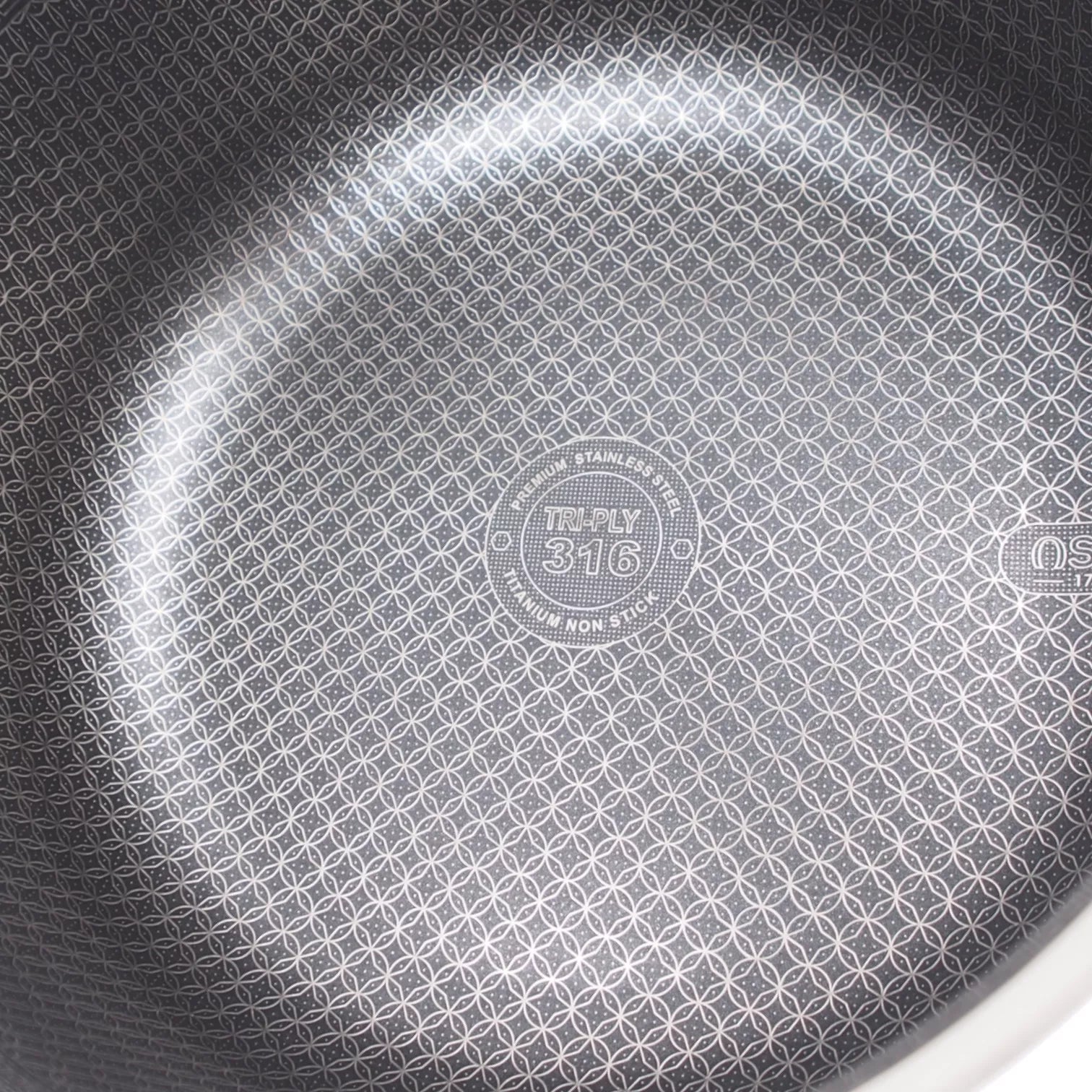 Puodas su dangčiu OSFÉ Tri-Ply, 28 cm, 8 l