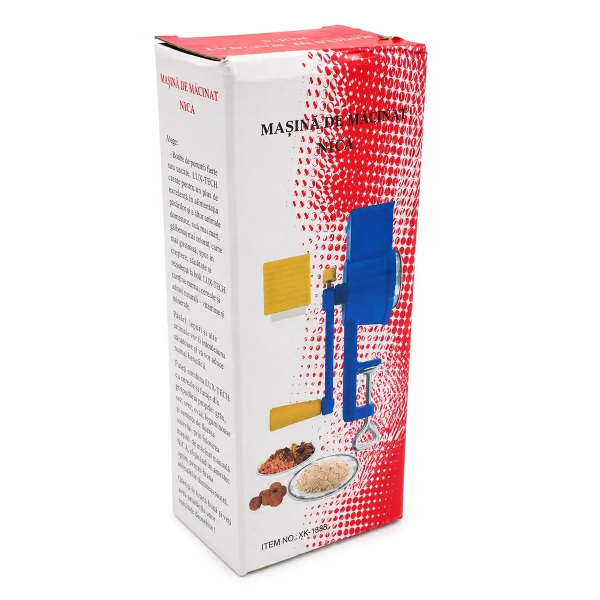 Rankinis malūnėlis TR2308A, tvirtas ir kompaktiškas, su reguliuojamu malimo mechanizmu, skirtas prieskonių ir kavos malimui.