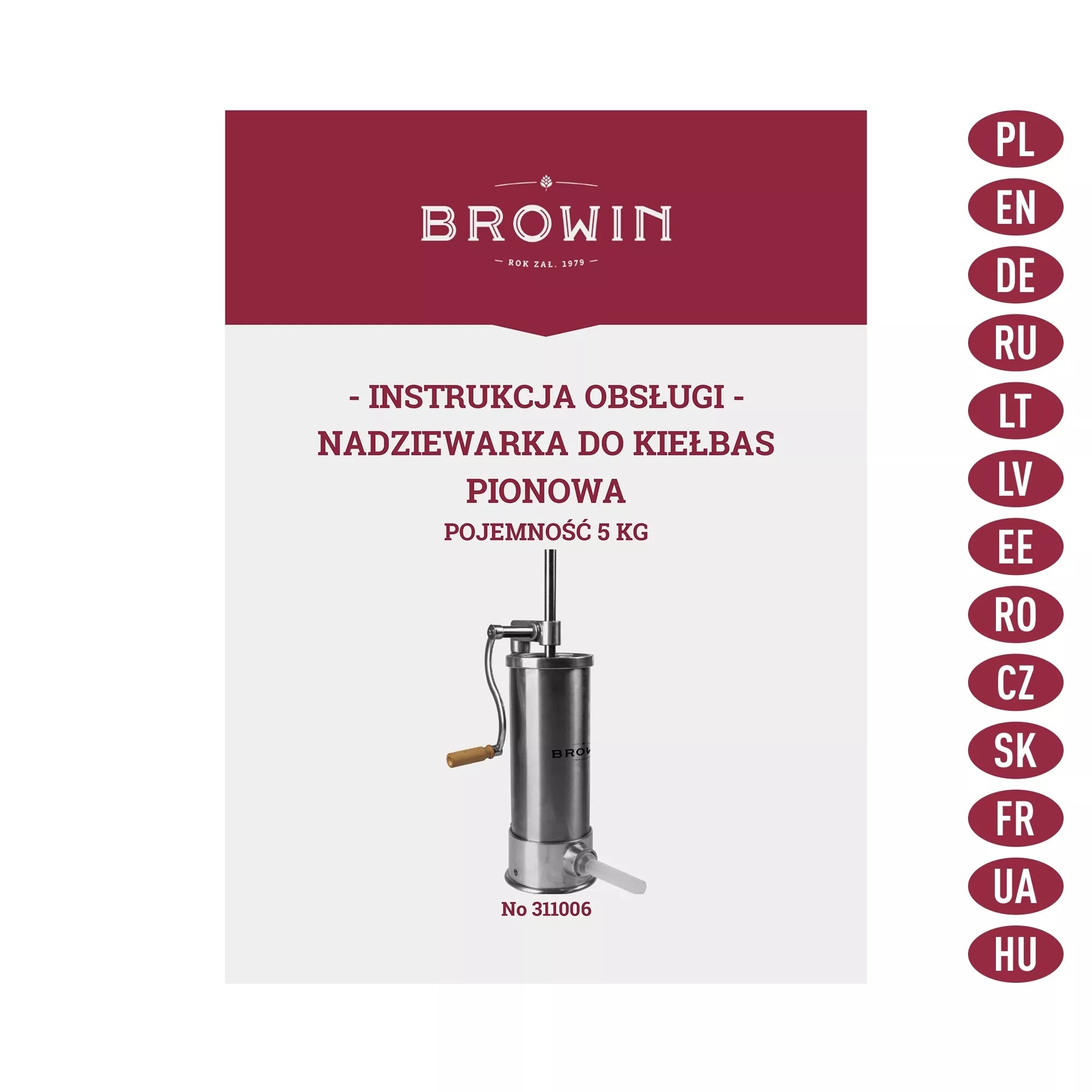 Rankinis vertikalus kimštuvas 5kg
