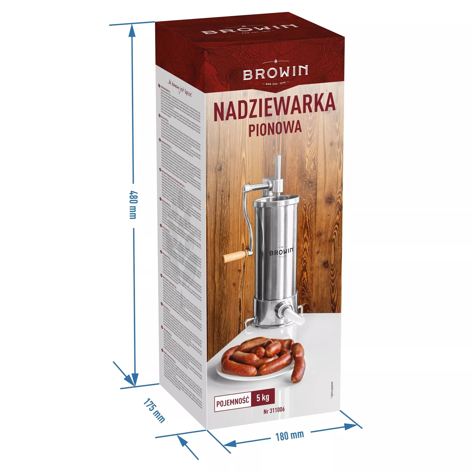 Rankinis vertikalus kimštuvas 5kg