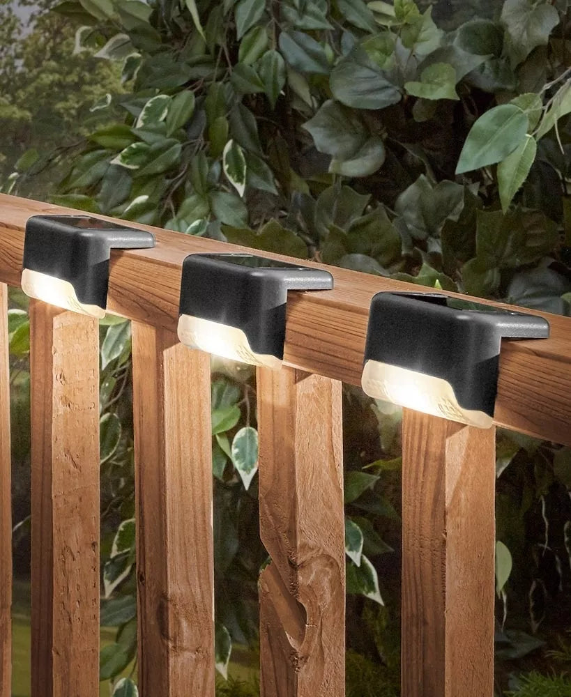 Saulės šviestuvų rinkinys „Linus“ – 4 vnt., LED, šiltai balta šviesa