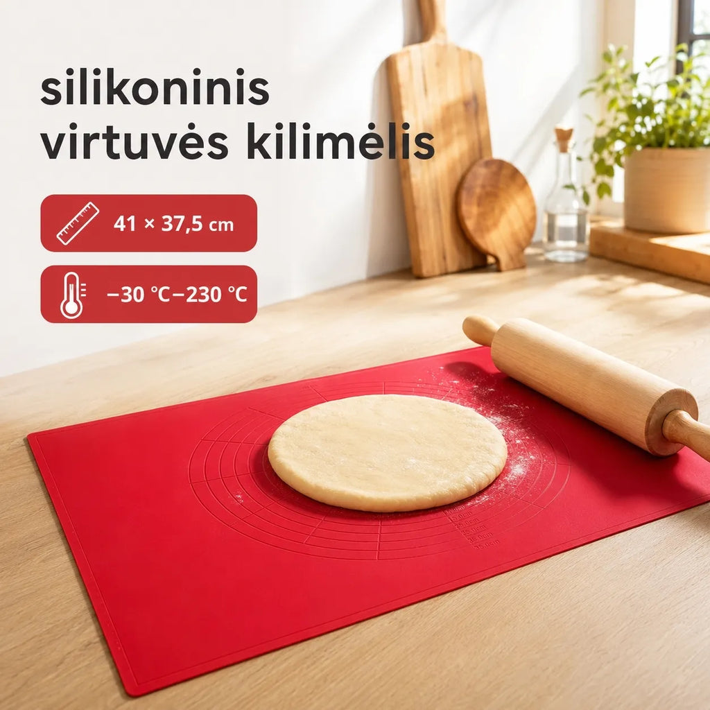 Silikoninis virtuvės kilimėlis