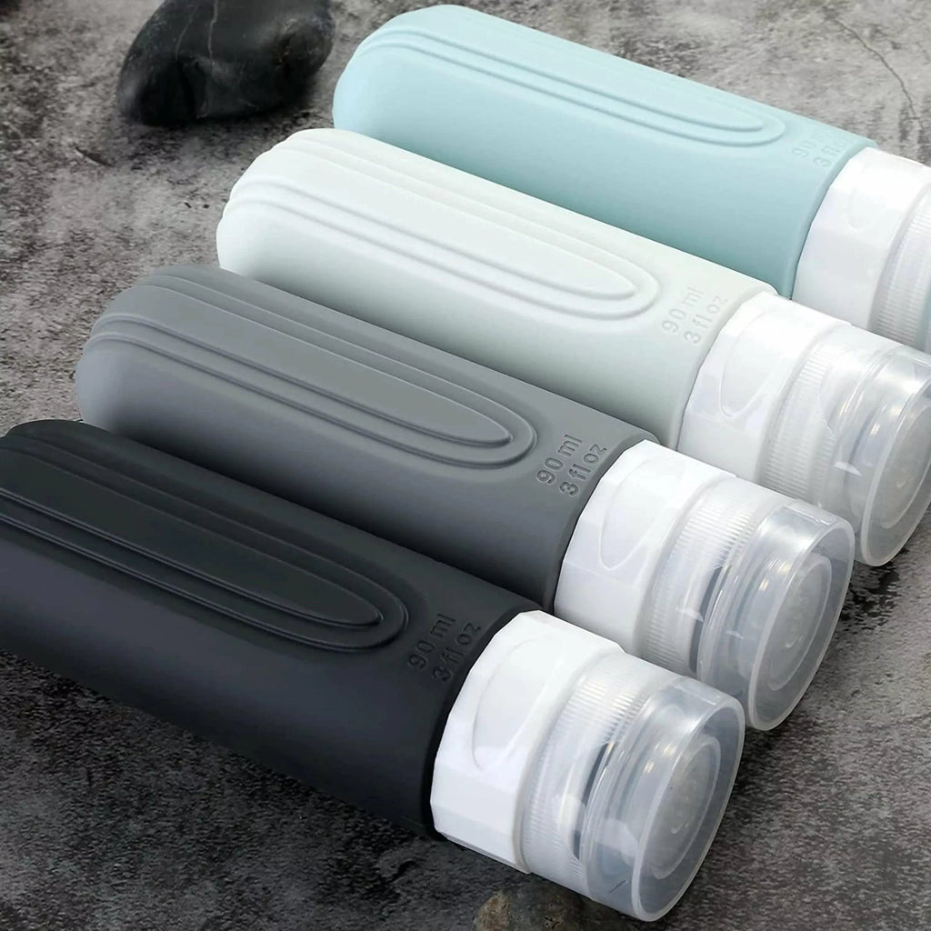 Silikoninių kelioninių buteliukų rinkinys