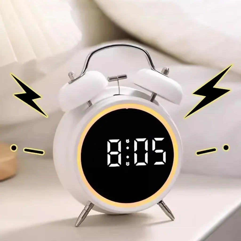 Skaitmeninis laikrodis su LED ekranu (klasikinis dizainas)