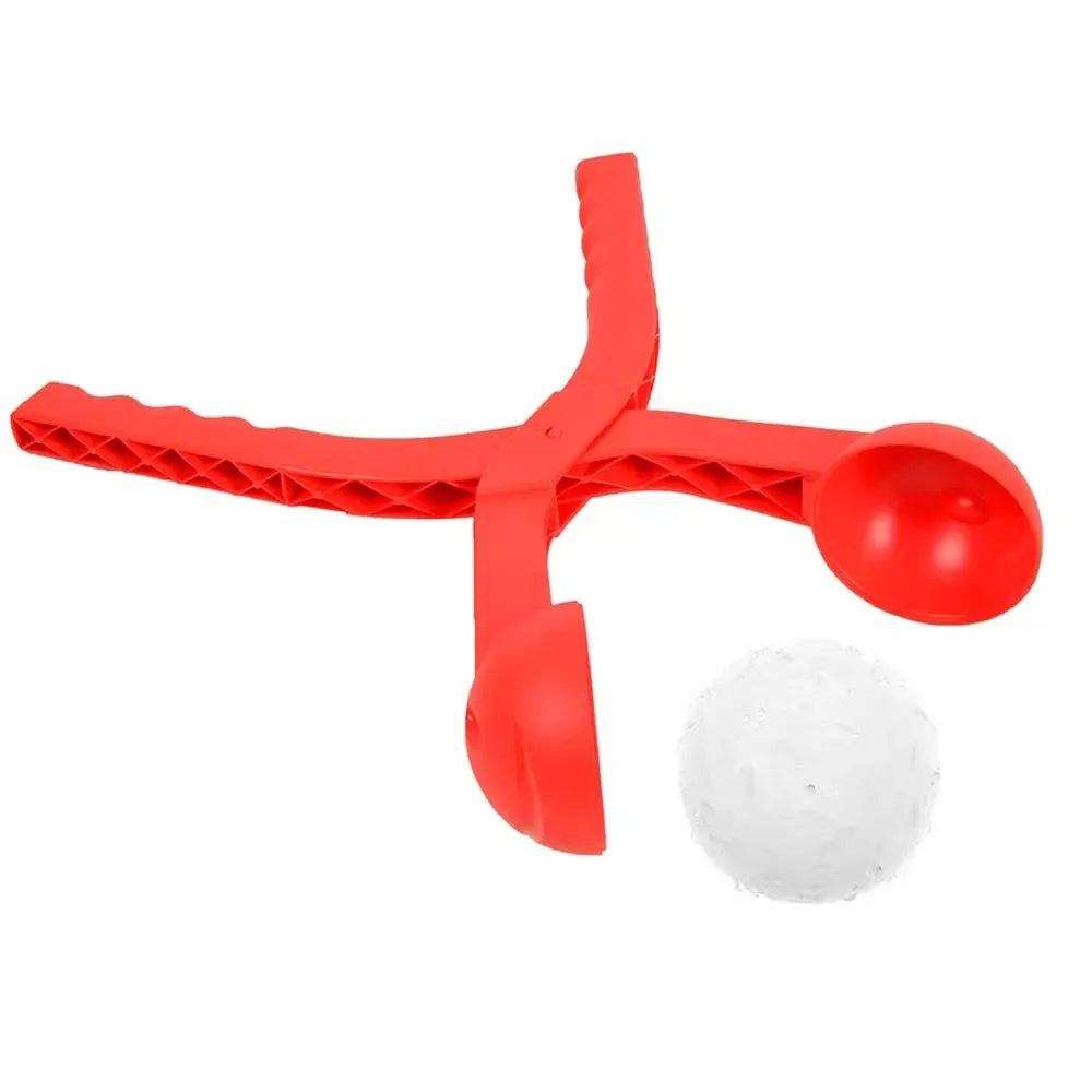 Sniego gniūžčių gaminimo forma, skirta kurtis didelėms ir tobulai apvalioms sniego gniūžtėms, pagaminta iš plastiko.