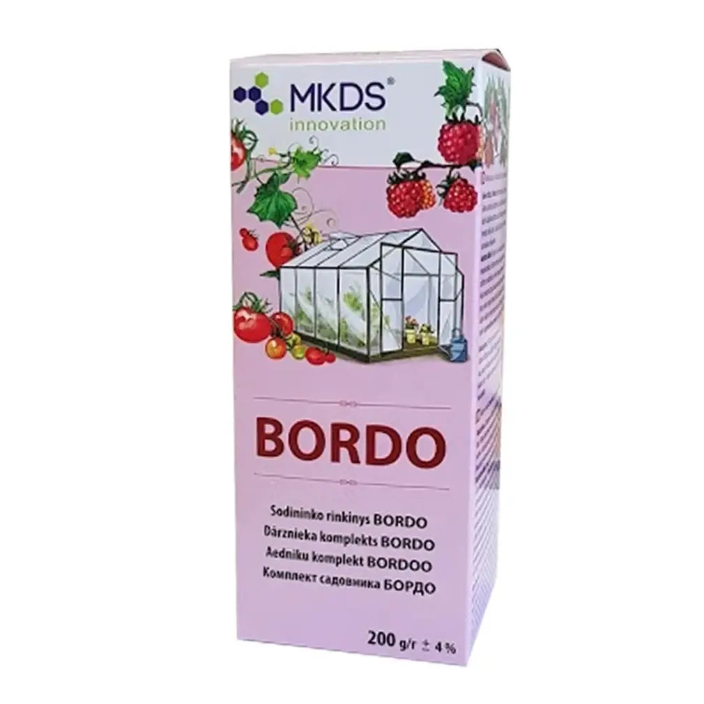 Sodininko rinkinys Bordo mišinys 200 g, augalų apsaugai, natūralus ir veiksmingas augalų apsaugos produktas.
