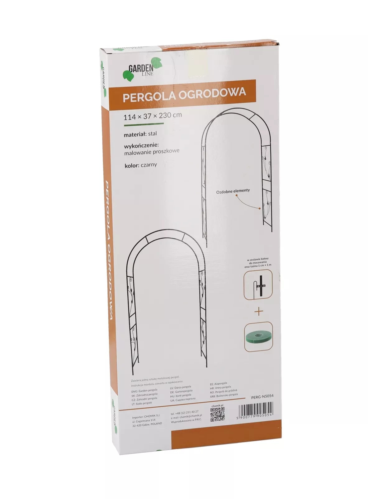 Sodo pergola su dekoracijomis 114 × 37 × 230 cm