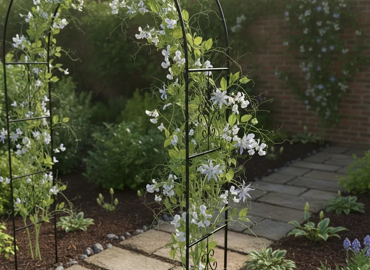 Sodo pergola su dekoracijomis 114 × 37 × 230 cm