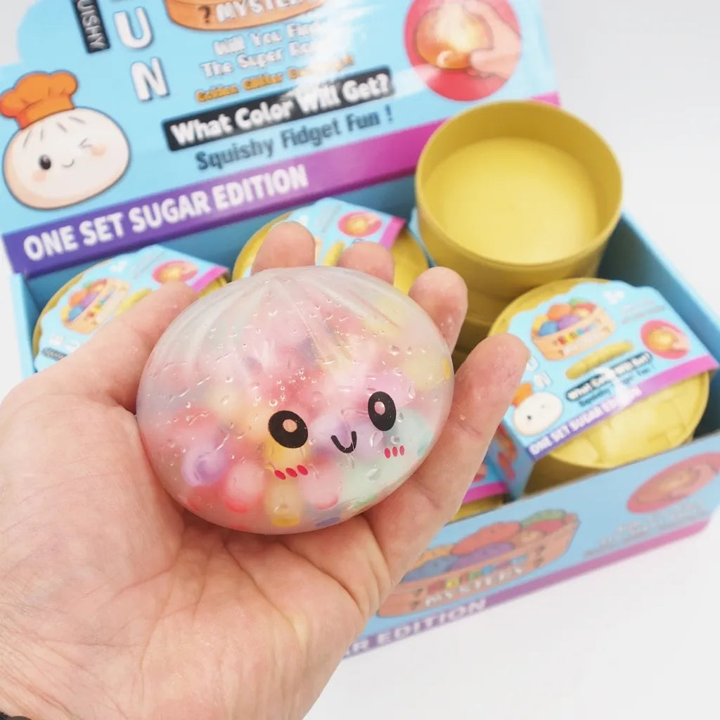 Squeezy Dumpling – Antistresinis koldūnas su spalvotais geliniais kamuoliukais
