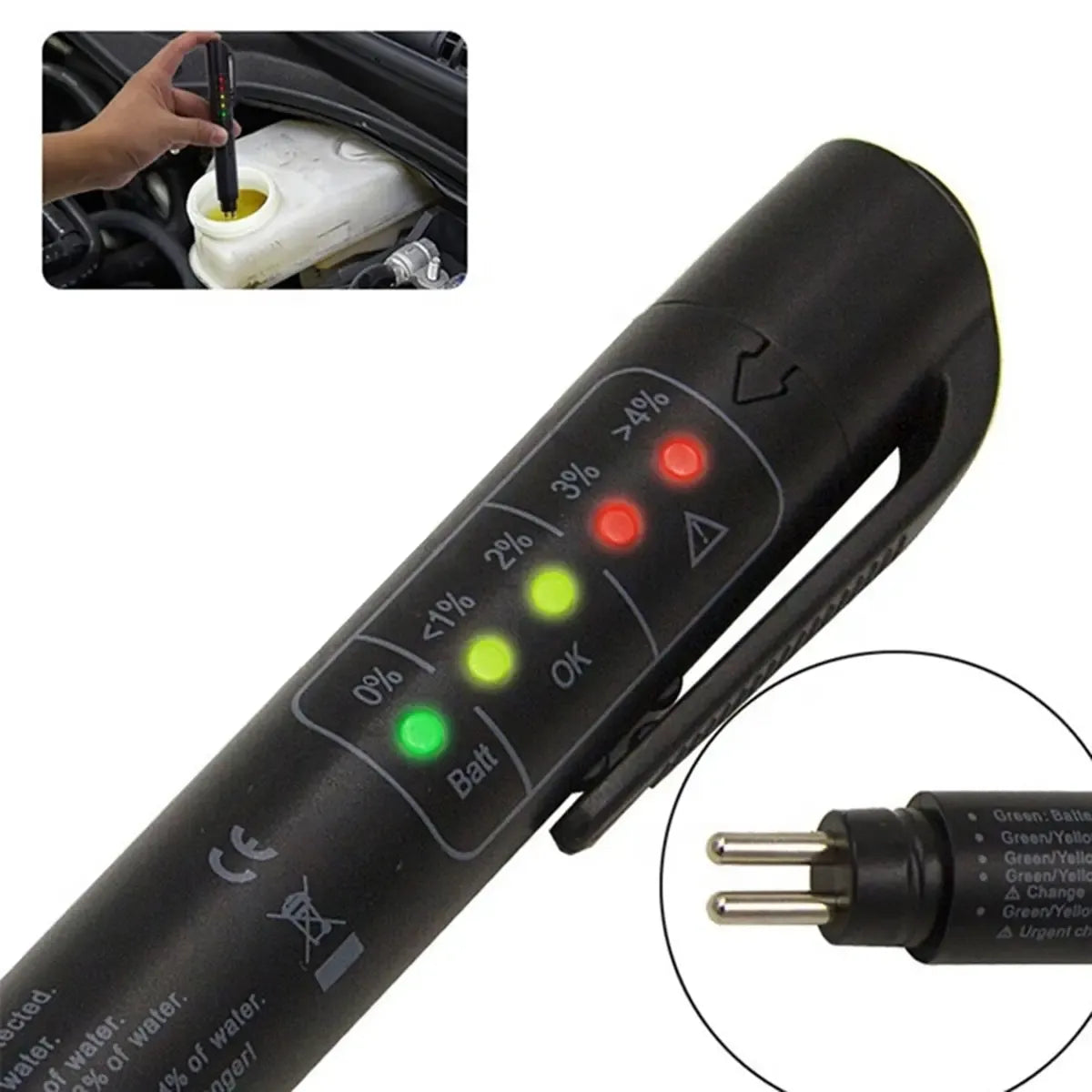 Stabdžių skysčio testeris DOT3, DOT4, DOT5, matavimo įrankis automobiliui, aiškiai rodantis skysčio lygį ir būklę