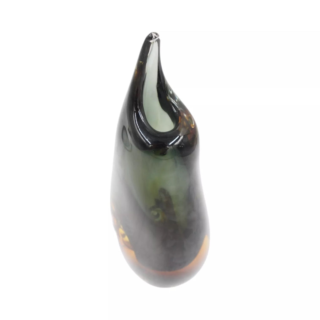 Stiklinė vaza „Forma Lumo“ – 13×8×30 cm