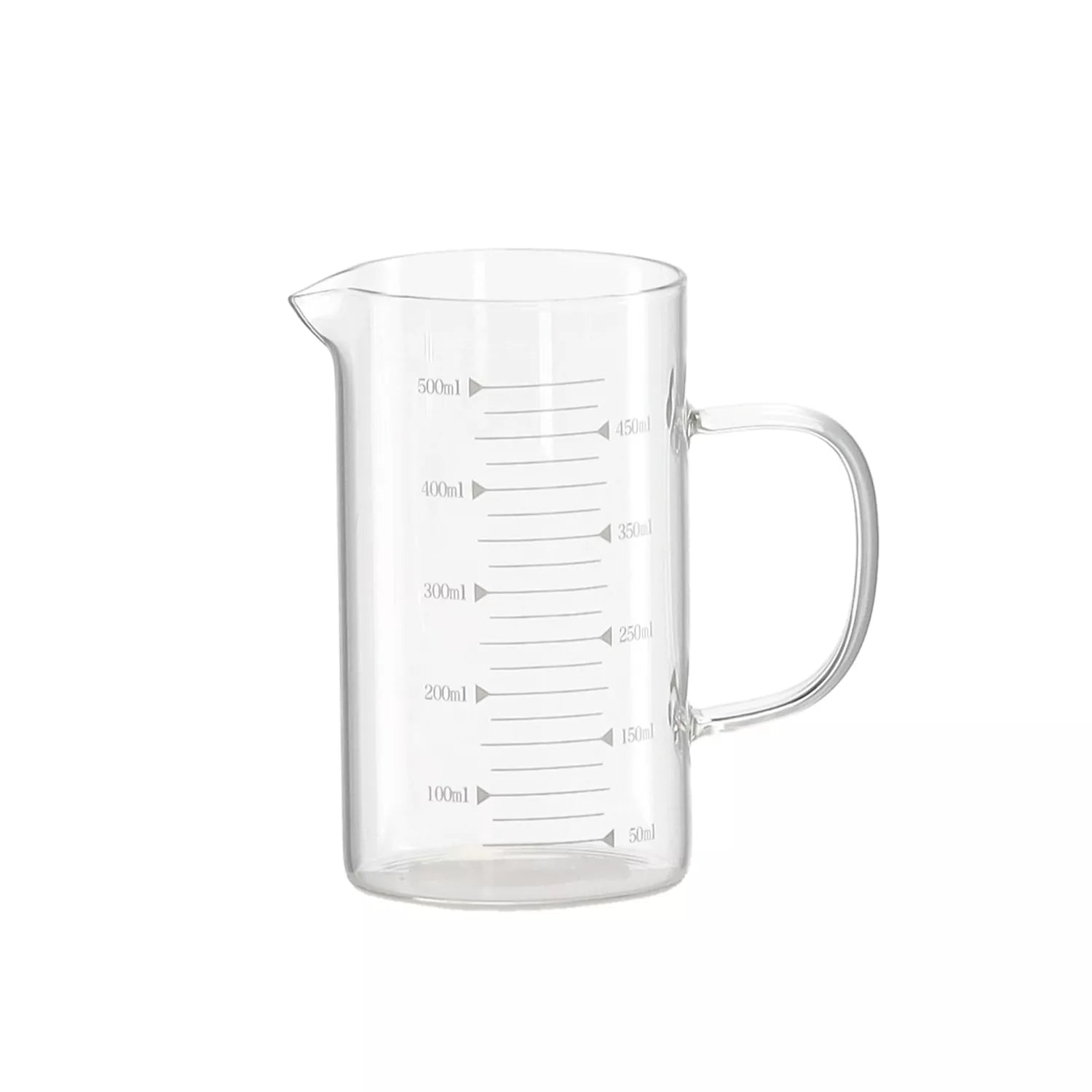 Stiklinis matavimo ąsotėlis 0,5 l su padalomis