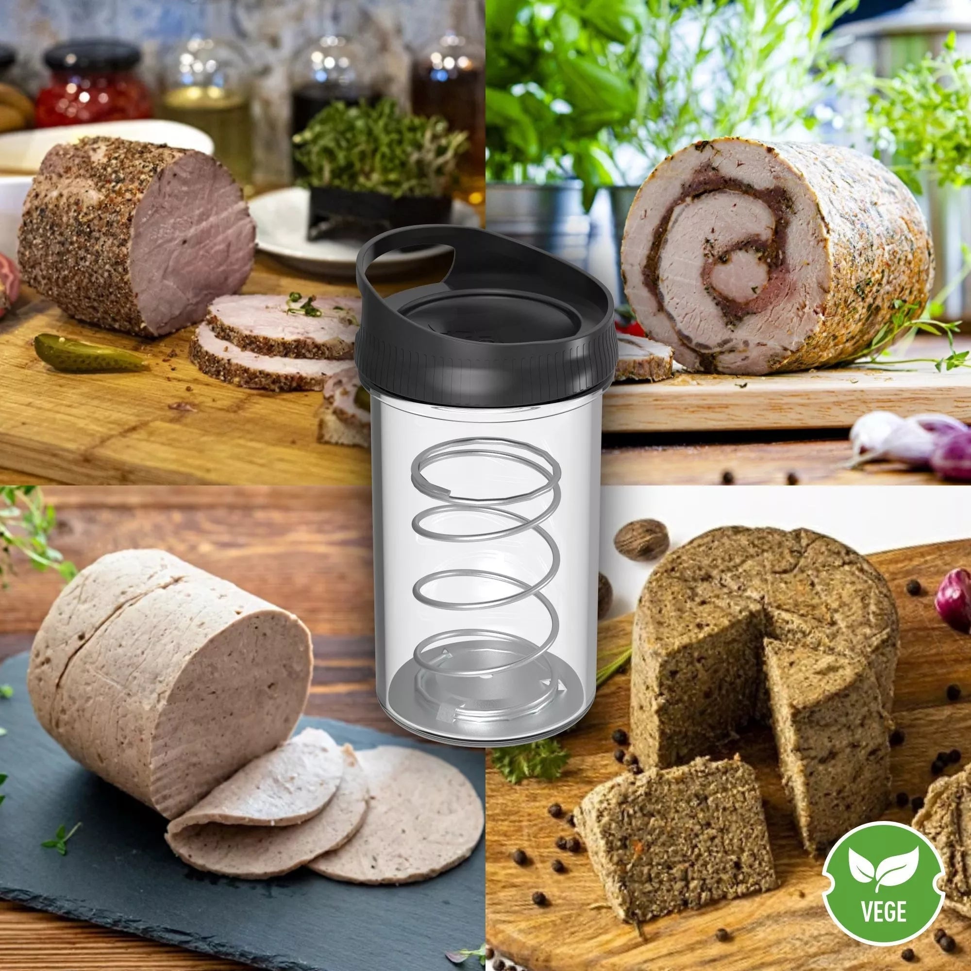 Stiklinis presuoklis – DUO rinkinys, 2 x 450 g talpos