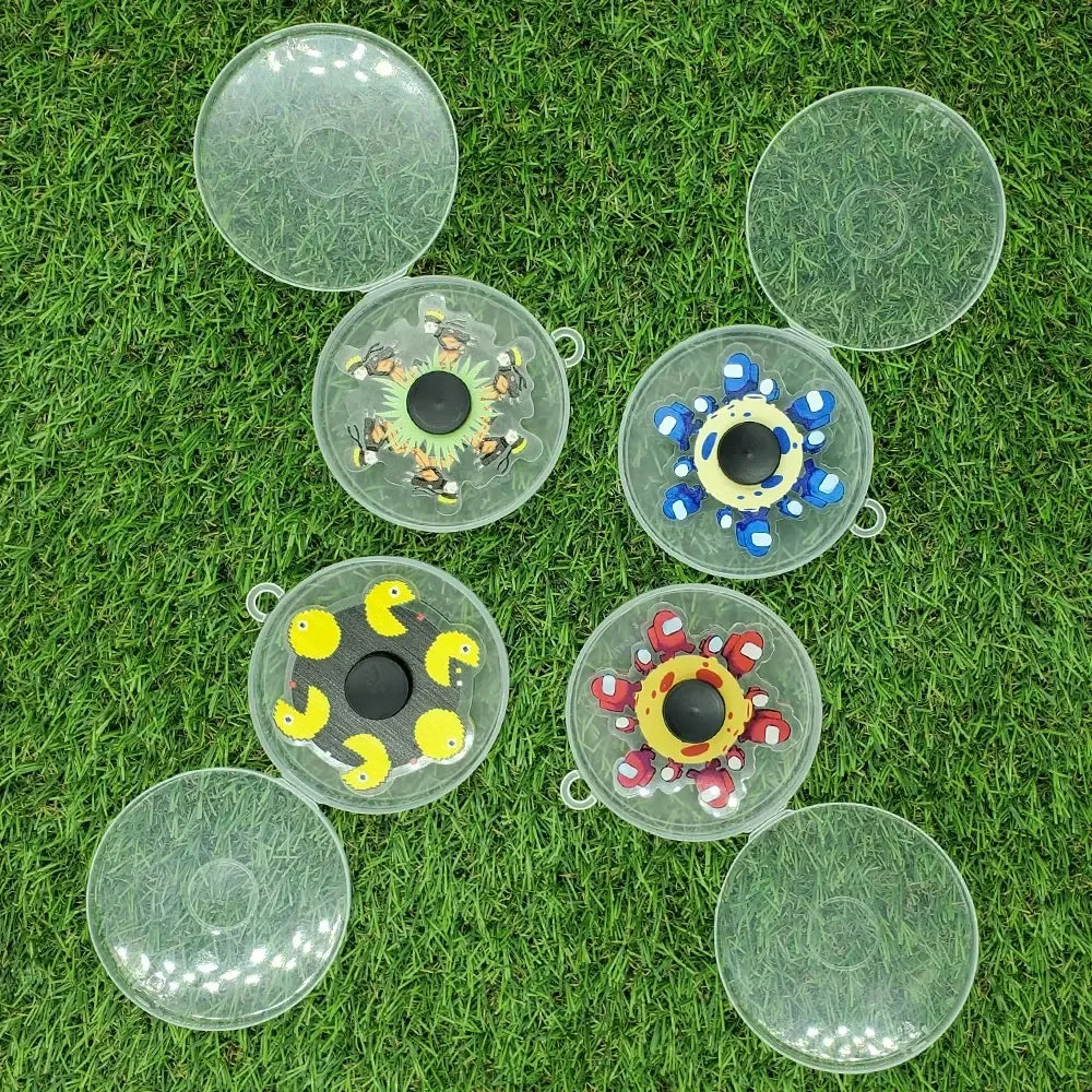 3D fidget suktukas sukamasis žaislas, rankinis streso mažinimo žaislas, spalvingas ir ergonomiškas, skirtas dėmesio koncentracijai