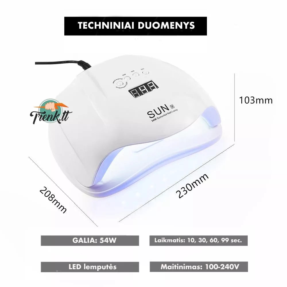 SUN  54W UV /  LED hibridinė lempa nagams