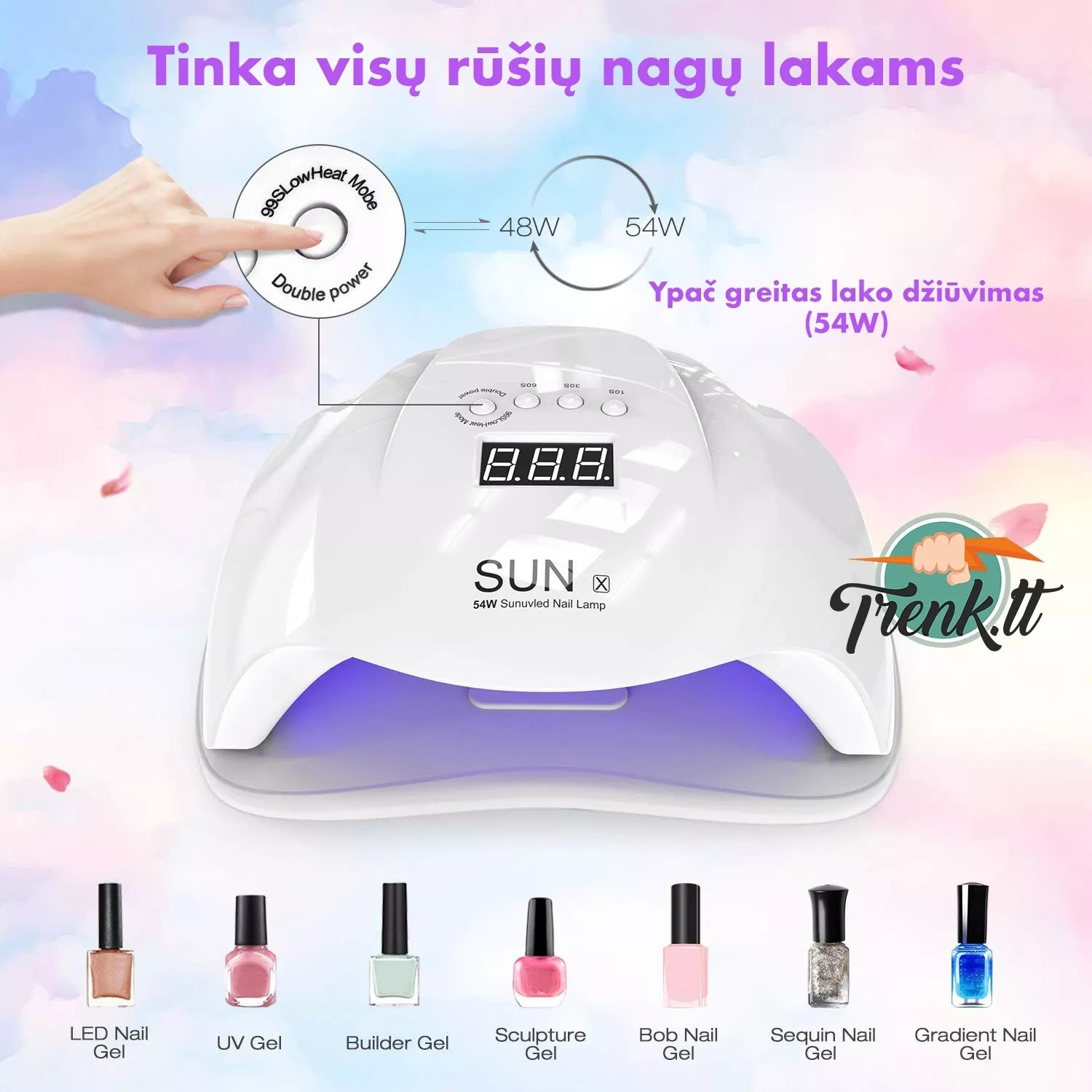 SUN  54W UV /  LED hibridinė lempa nagams