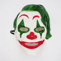 Juokinga Joker šventinė kaukė su išraiškinga veido išraiška ir ryškiomis spalvomis, skirta kostiumo šventėms.