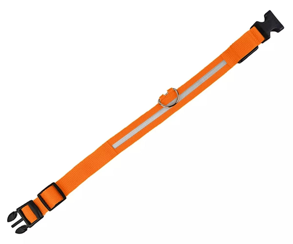 Šviečiantis LED antkaklis Oranžinis