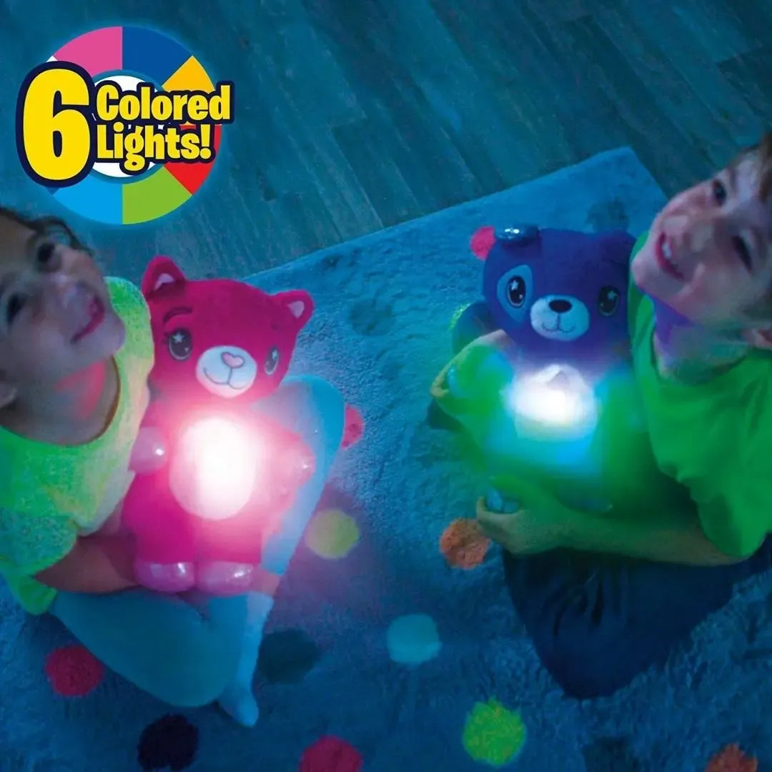 Šviečiantis pliušinis projektorius Star Belly Baby, minkštas ir žaismingas, su šviesos efektu, skirtas vaikų miegui ir žaidimams.