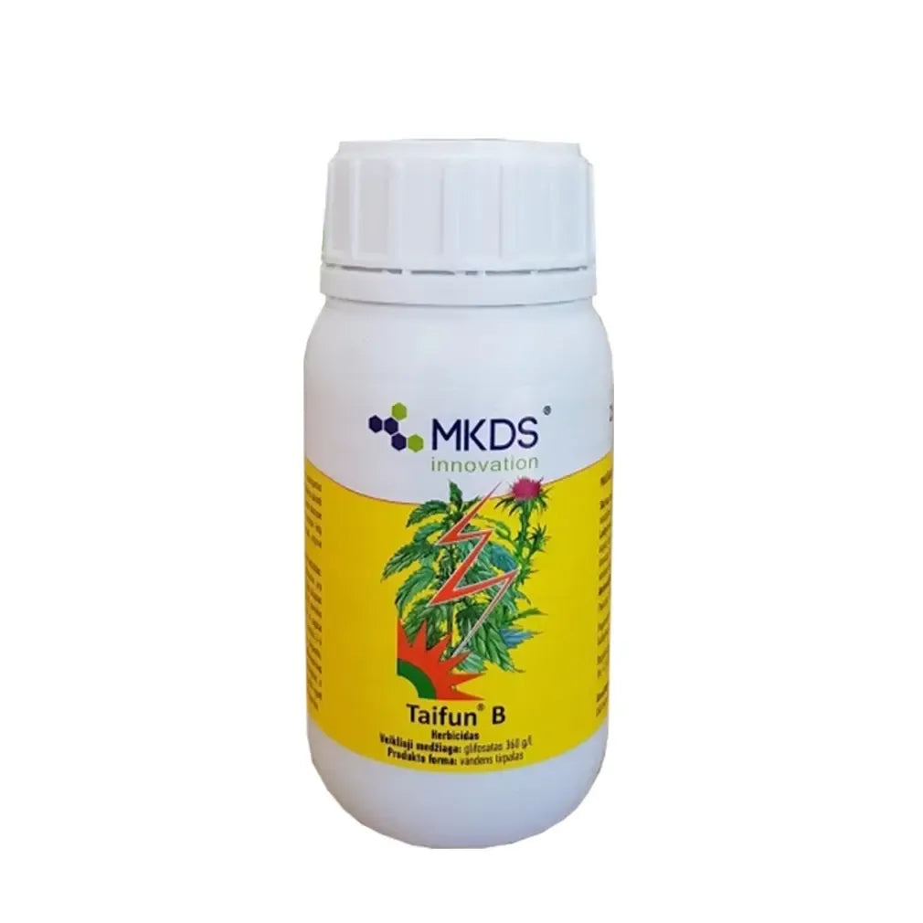Sisteminio herbicido Taifun B 250 ml buteliukas, skirtas piktžolių kontrolės žemės ūkio pasėliuose