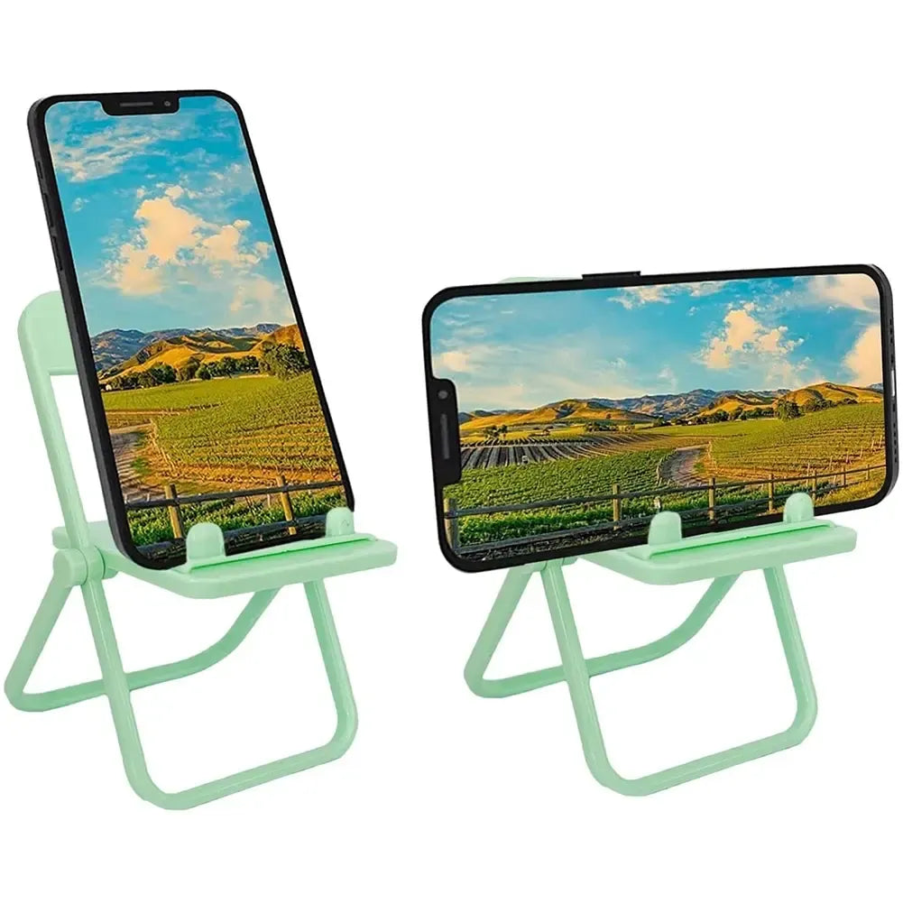 Telefono stovelis „Kėdė“, patogus ir stabilus, skirtas laikyti telefoną ant stalo ar kėdės.