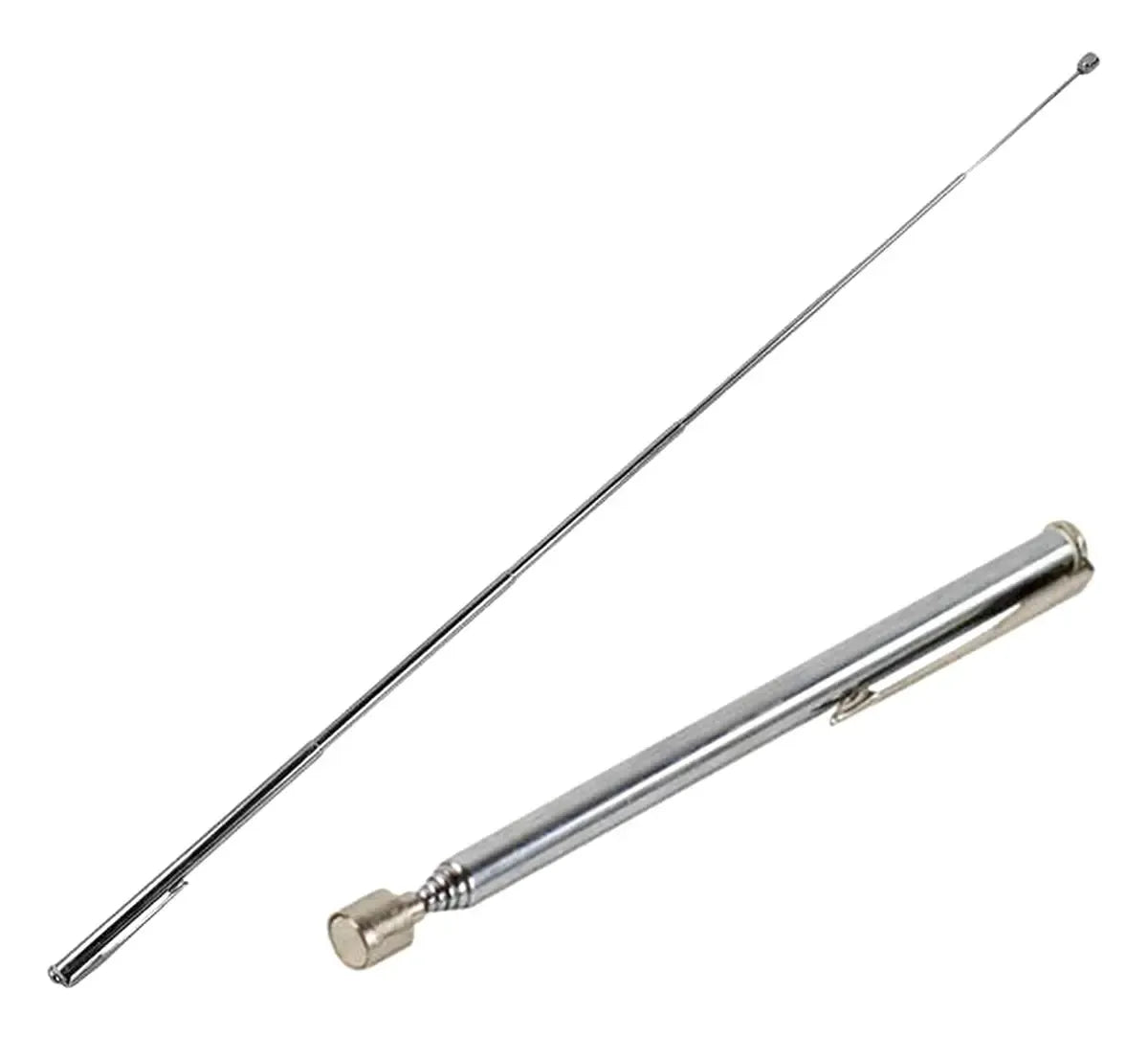 Teleskopinis magnetinis griebtuvas iki 65 cm, su stipriu magnetu ir 2,7 kg įlaidu, naudojamas surinkti mažus daiktus ar metalo dalis