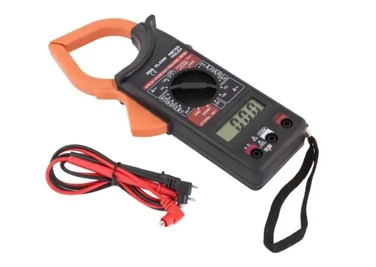 Skaitmeninis multimetras DT-266, profesionalus elektros testeris su ekranu ir valdymo mygtukais, naudojamas elektros matavimams.