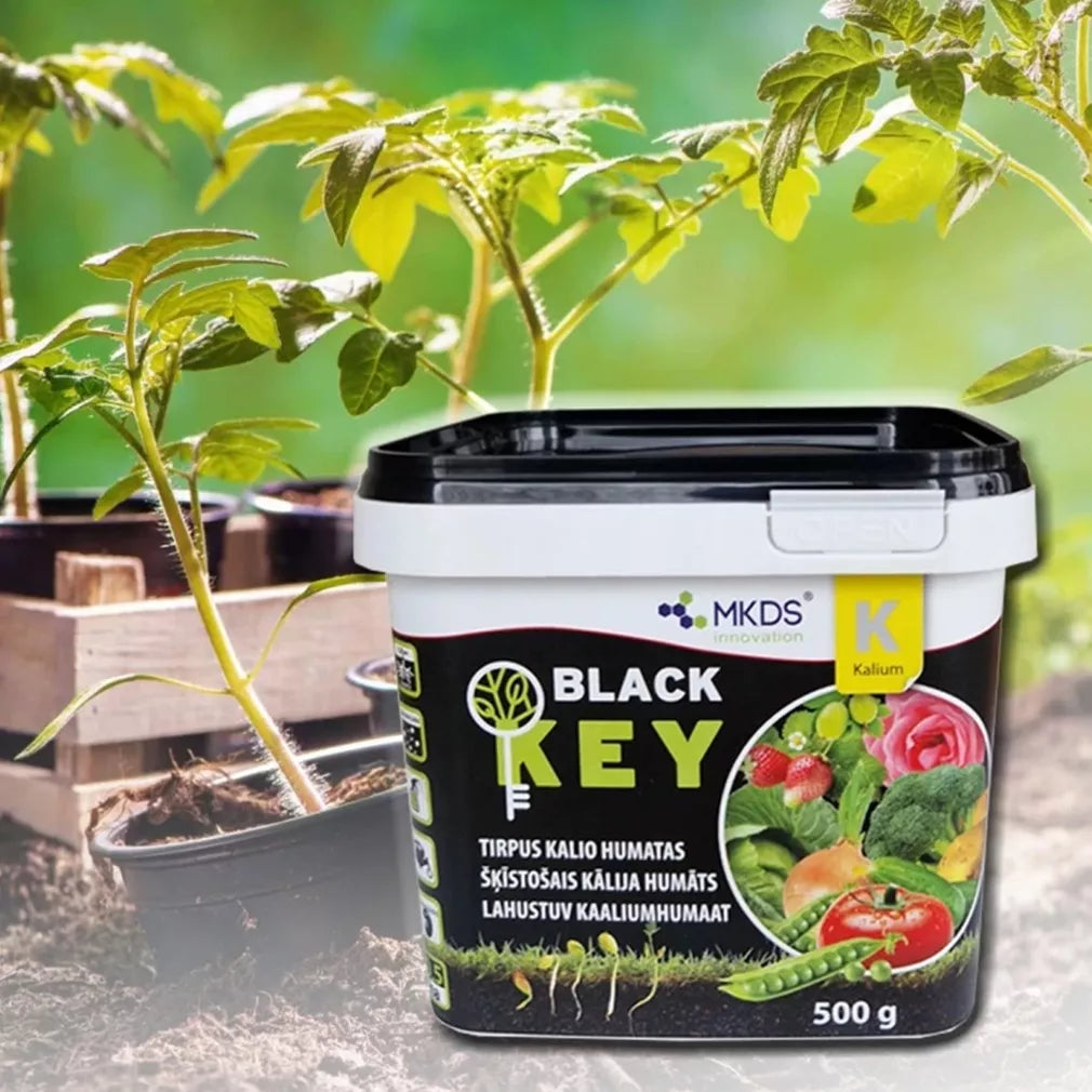 Tirpus kalio humatas BLACK KEY, 500 g