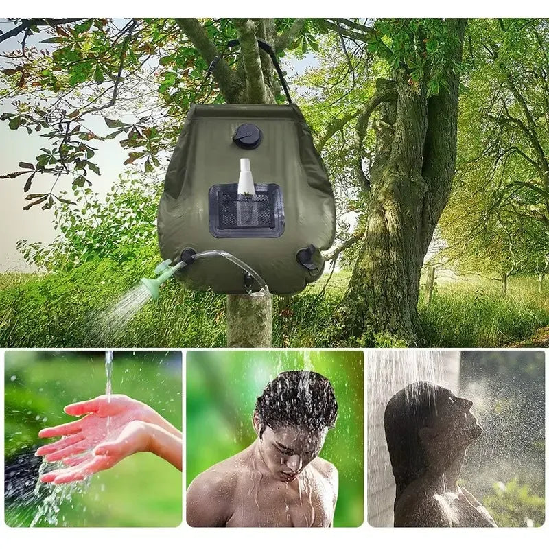 Tūristu duša ar termometru