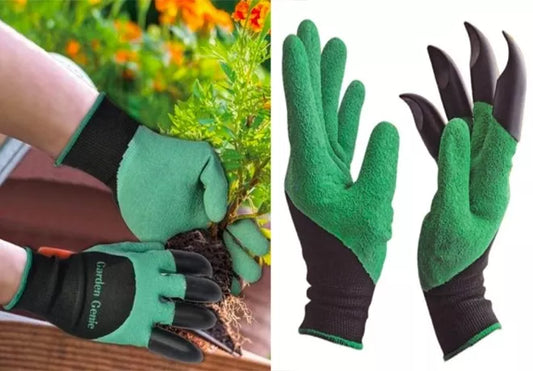 Universālie dārza cimdi ar nagiem "Garden Genie Gloves"