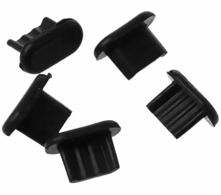 10 vnt. USB-C ir 3,5 mm AUX jungčių apsauginių kištukų rinkinys, apsaugo ir išlaiko jungčių patikimumą.