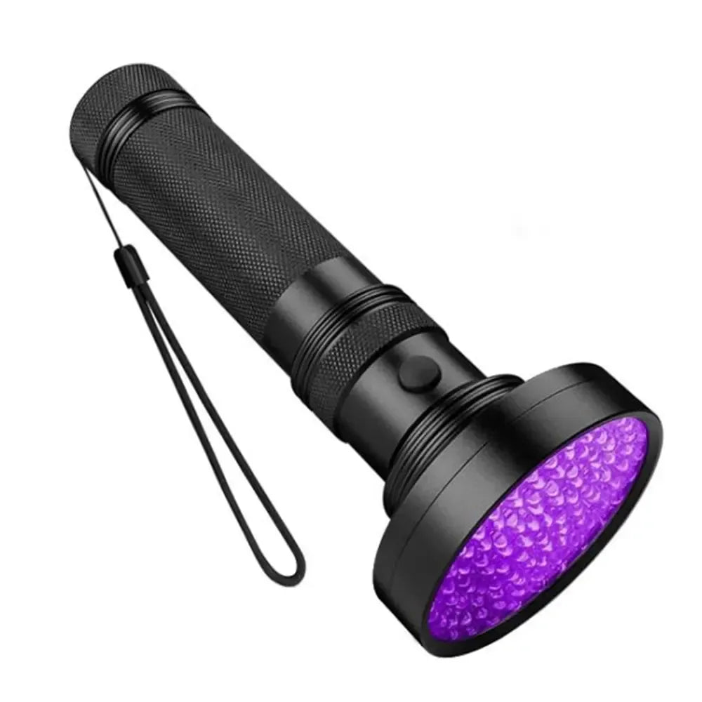 Ultravioletinis UV prožektorius XLINE 100 LED su rankena ir judančiu šviesos spinduliu, skirtas specialiems naudojimo tikslams