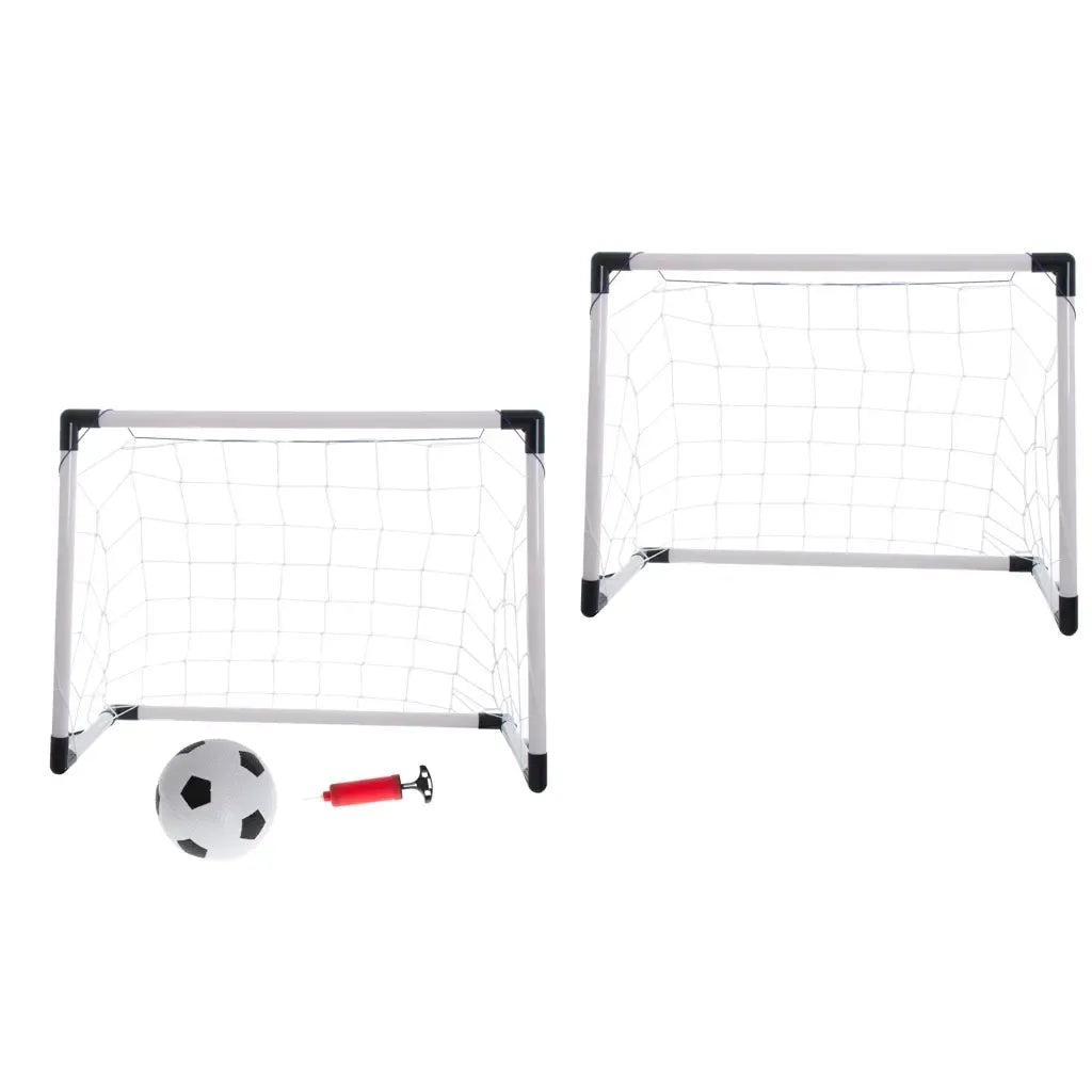 Vaikiški futbolo vartai 2in1, universalus treniruočių rinkinys vaikams, 143x110x70 cm, su didelėmis ir mažesnėmis vartų dalimis