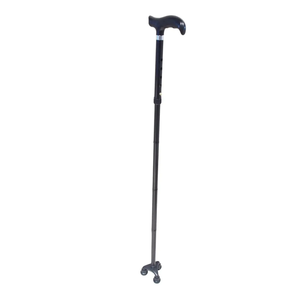 Sulankstoma keturkojė vaikščiojimo lazda TR2002C, tvirta ir kompaktiška, su ergonominiu rankena, skirta patogiam vaikščiojimui.