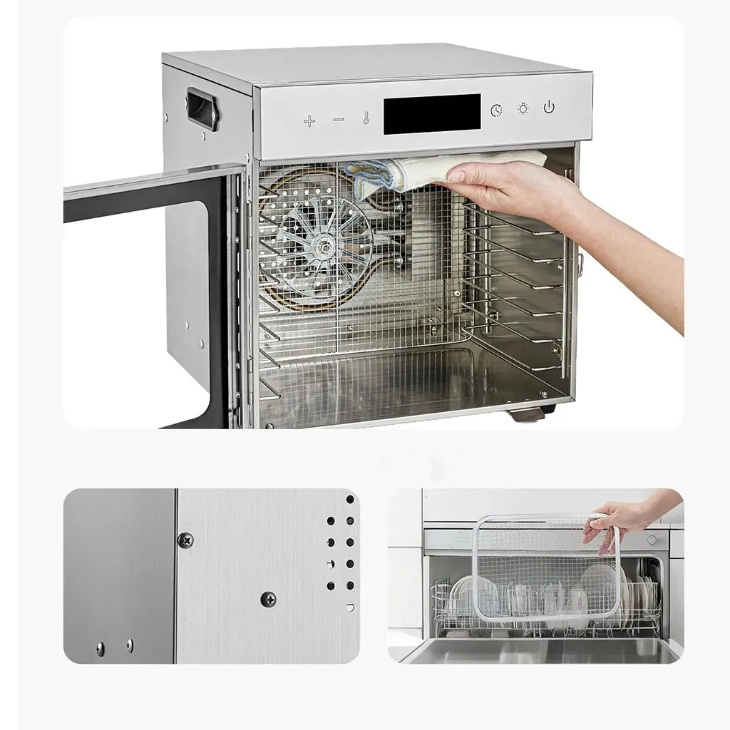 Vaisių ir maisto džiovyklė 400 W, 8 padėklų, nerūdijančio plieno