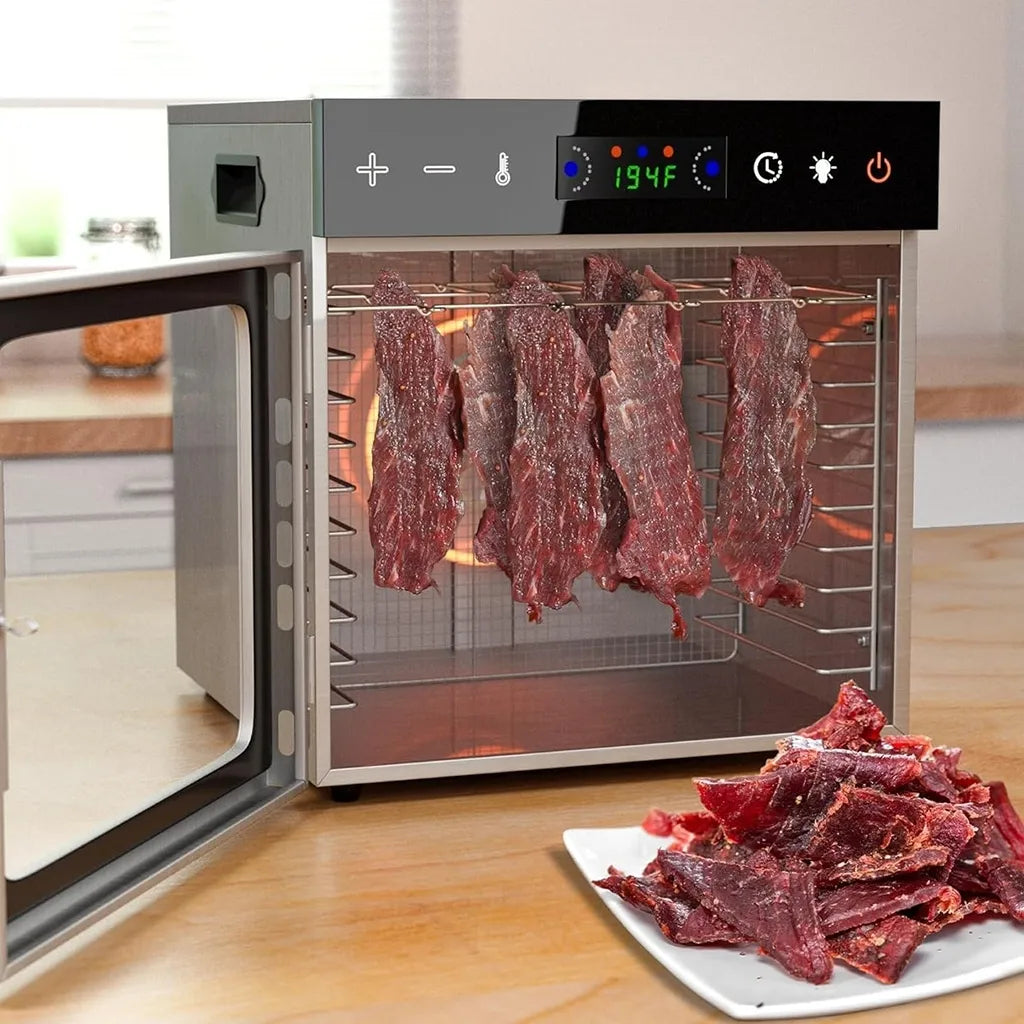 Vaisių ir maisto džiovyklė 600 W, 10 padėklų, nerūdijančio plieno
