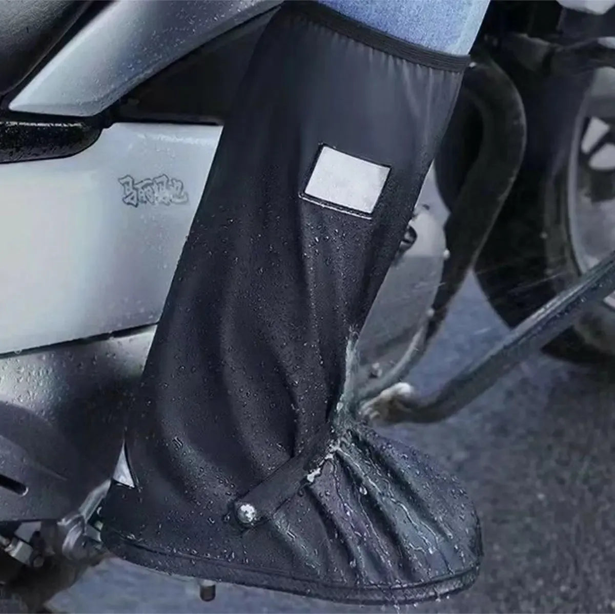 Vandeniui atsparūs batų apdangalai motociklininkams, XL dydis (43–45)