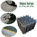 Vejos korys , 47 x 47 cm, juoda, 10 vnt.