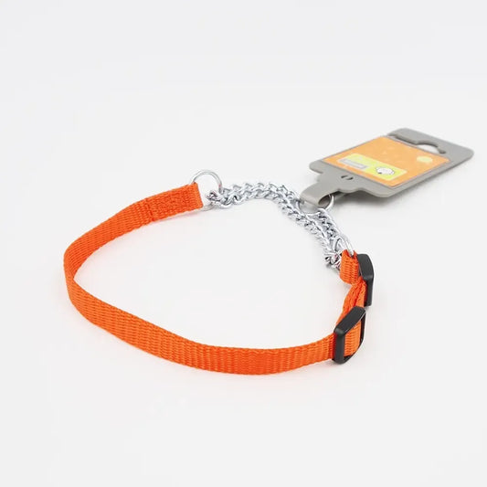 Oranžinis Hunter XS dresūros antkaklis, 10 mm, minkštas ir patogus šunims, skirtas treniruotėms ir kasdieniam naudojimui.